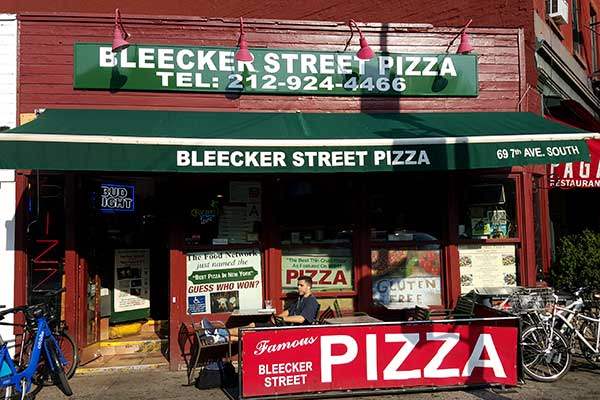 Outside Bleecker Street Pizza